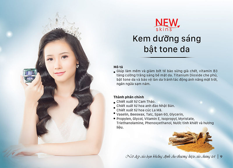 KEM DƯỠNG SÁNG-BẬT TONE DA - http://newskins.com.vn/