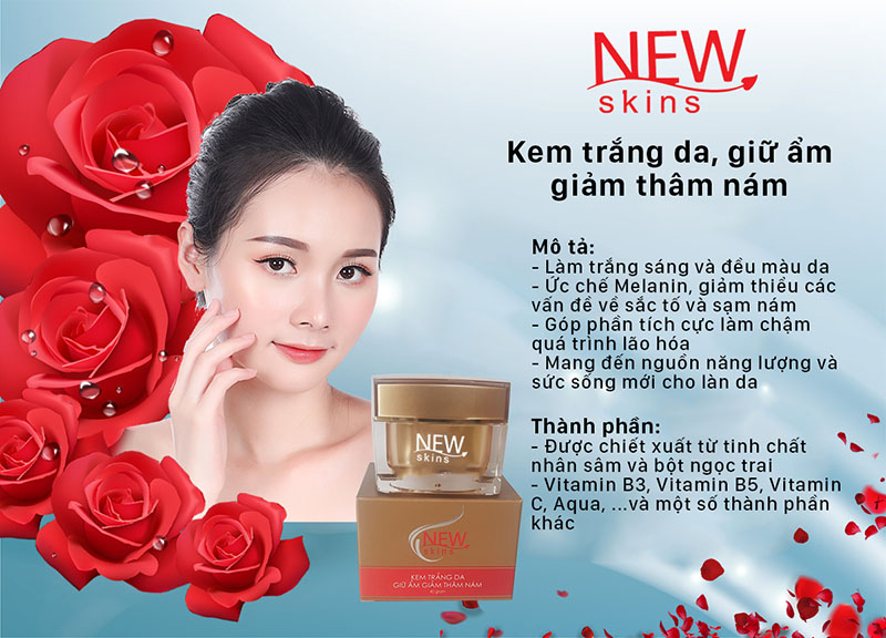 KEM TRẮNG DA, GIỮ ẨM, GIẢM THÂM NÁM - http://newskins.com.vn/