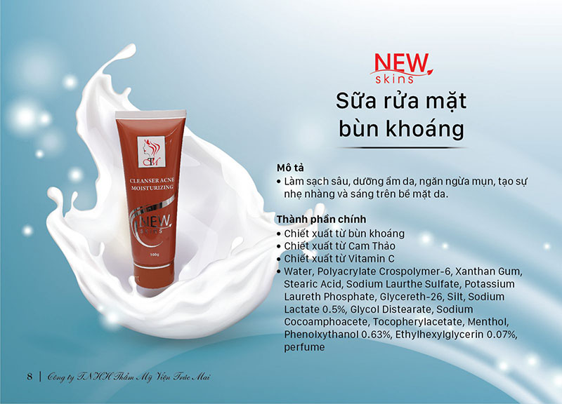 SỮA RỬA MẶT BÙN KHOÁNG - http://newskins.com.vn/