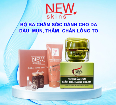 BỘ BA CHĂM SÓC DÀNH CHO DA DẦU, MỤN, CHÂN LÔNG TO