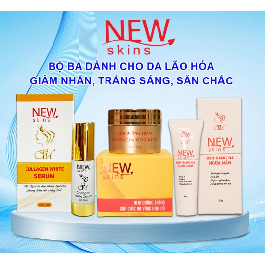 BỘ BA DÀNH CHO DA LÃO HÓA, GIẢM NHĂN, TRẮNG SÁNG, SĂN CHẮC