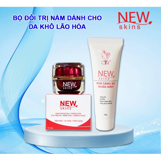 BỘ ĐÔI TRỊ NÁM CHO DA KHÔ LÃO HÓA