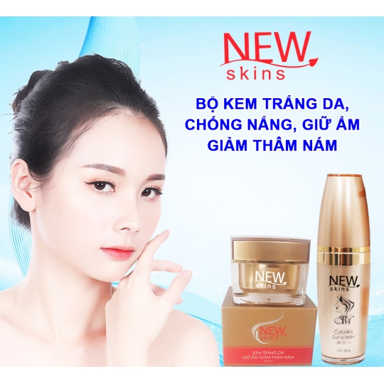 BỘ KEM TRẮNG DA, CHỐNG NẮNG, GIỮ ẨM, GIẢM THÂM NÁM